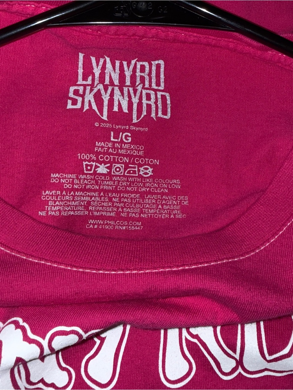 Lynyrd Skynyrd Pink Simple Man Graphic Tee, Size Large, NWOT - Picture 3 of 3